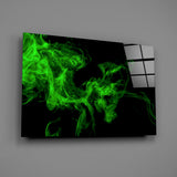 Green Smoke Glass Wall Art