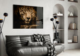 Leopard Glass Wall Art