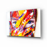 Woman Portrait Glass Wall Art