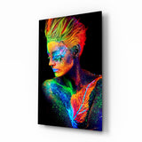 Woman Portrait Glass Wall Art