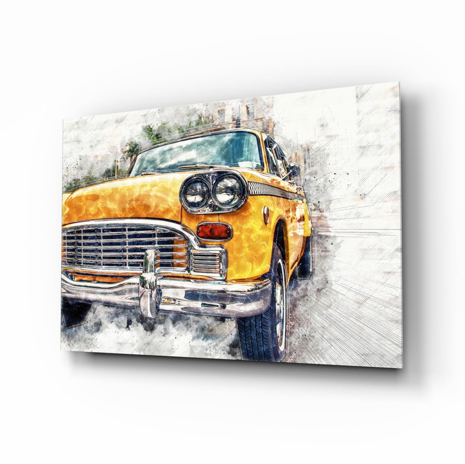 Classic Chevrolet Glass Wall Art