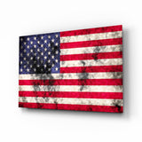 Flag of the United States Glass Wall Art