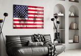 Flag of the United States Glass Wall Art