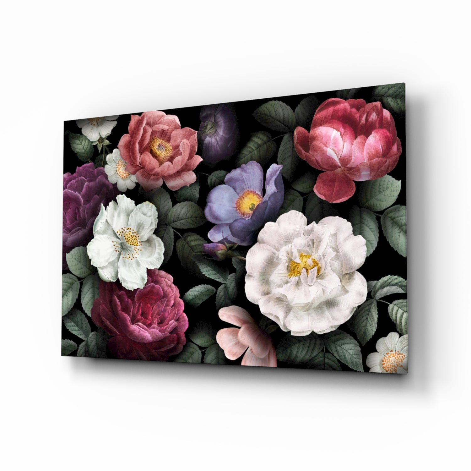 Floral Glass Wall Art