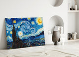 Van Gogh Starry Night Glass Wall Art