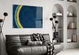 Colored Spiral Glass Wall Art