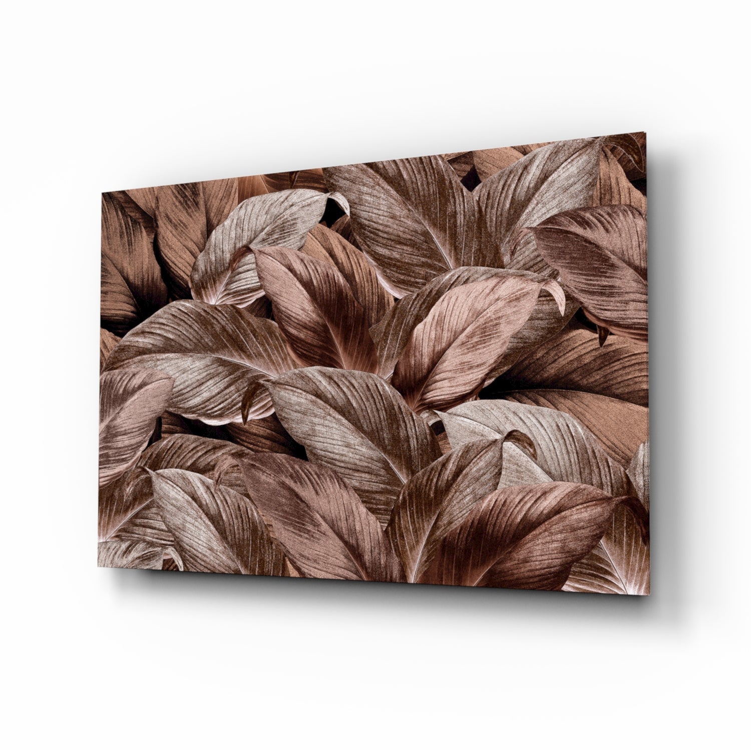 Tropical Leaf Glass Wall Art