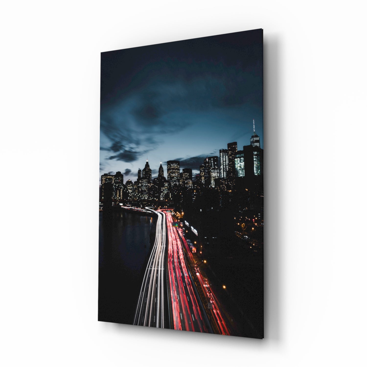 City Landscape Glass Wall Art