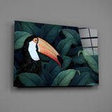 Toucan Parrot Glass Wall Art