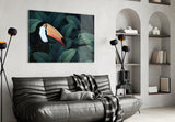 Toucan Parrot Glass Wall Art