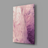 Pink Abstract Pattern Glass Wall Art