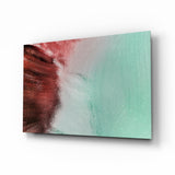 Green Abstract Pattern Glass Wall Art