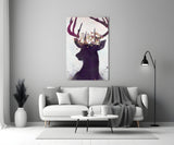 Deer Glass Wall Art