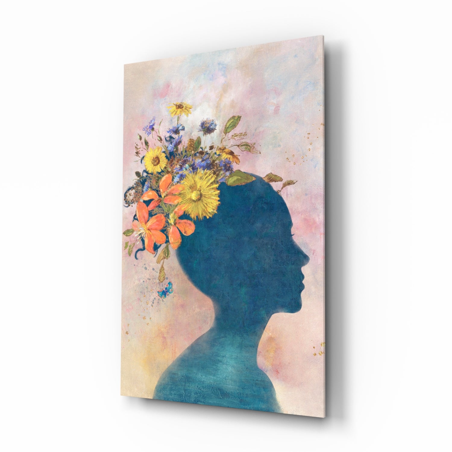 Woman Portrait Glass Wall Art