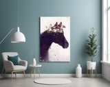 Horse Glass Wall Art