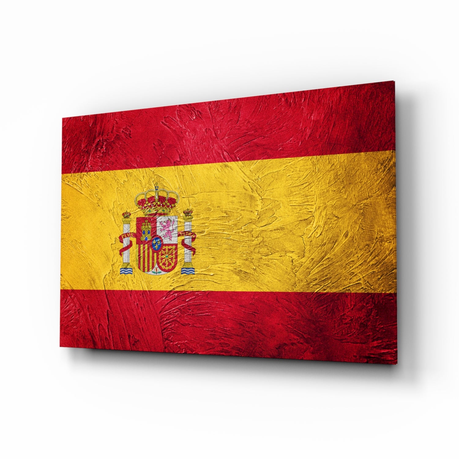 Flag of Spain Glass Wall Art