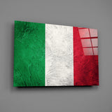 Flag of Italy Glass Wall Art