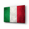 Flag of Italy Glass Wall Art