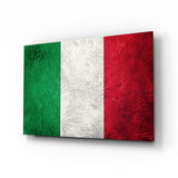 Flag of Italy Glass Wall Art