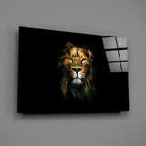 Lion Glass Wall Art