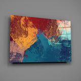 Abstract Colors Glass Wall Art