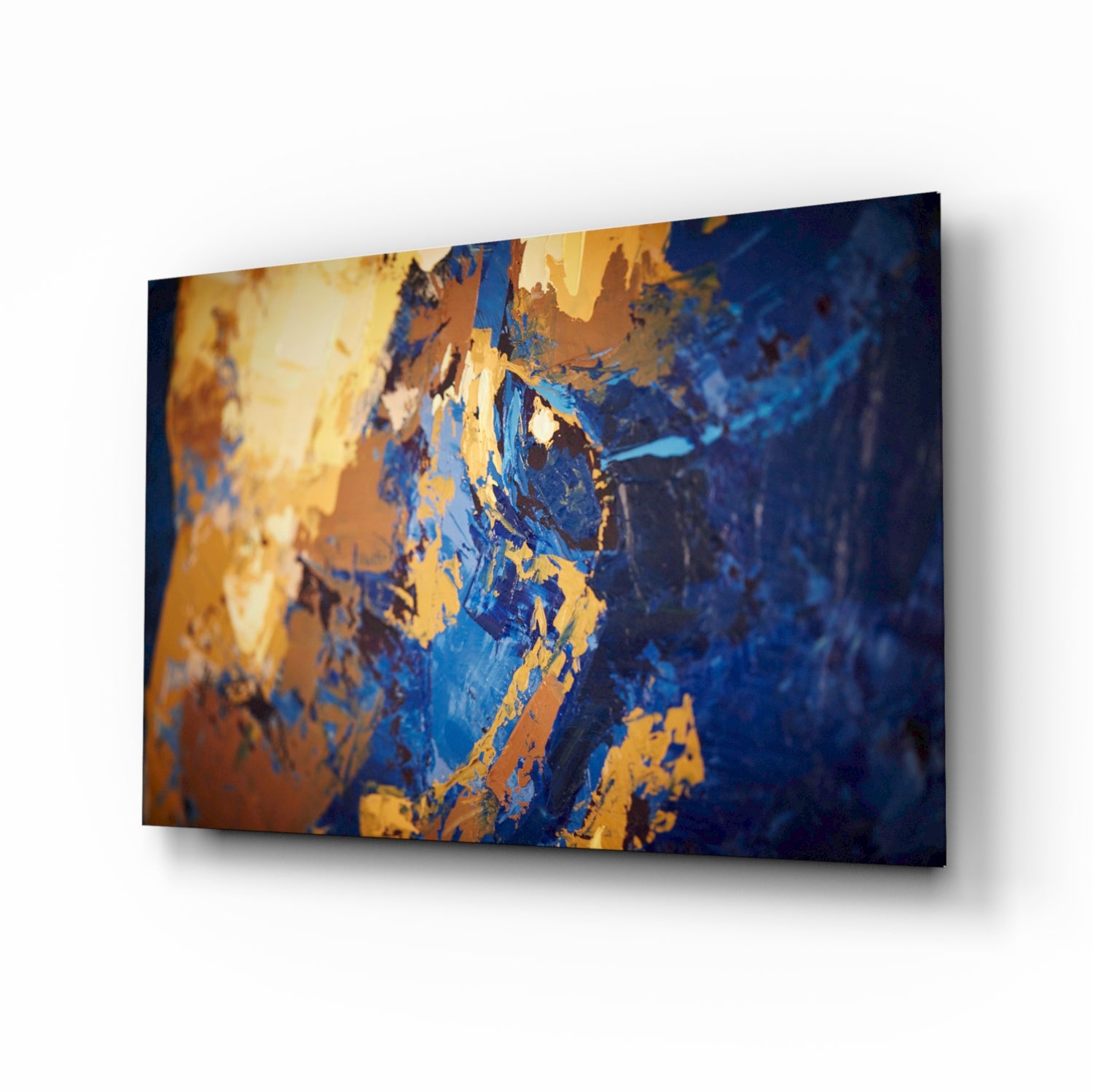 Abstract Colors Glass Wall Art