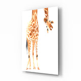 Giraffe Glass Wall Art