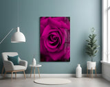 Rose Glass Wall Art