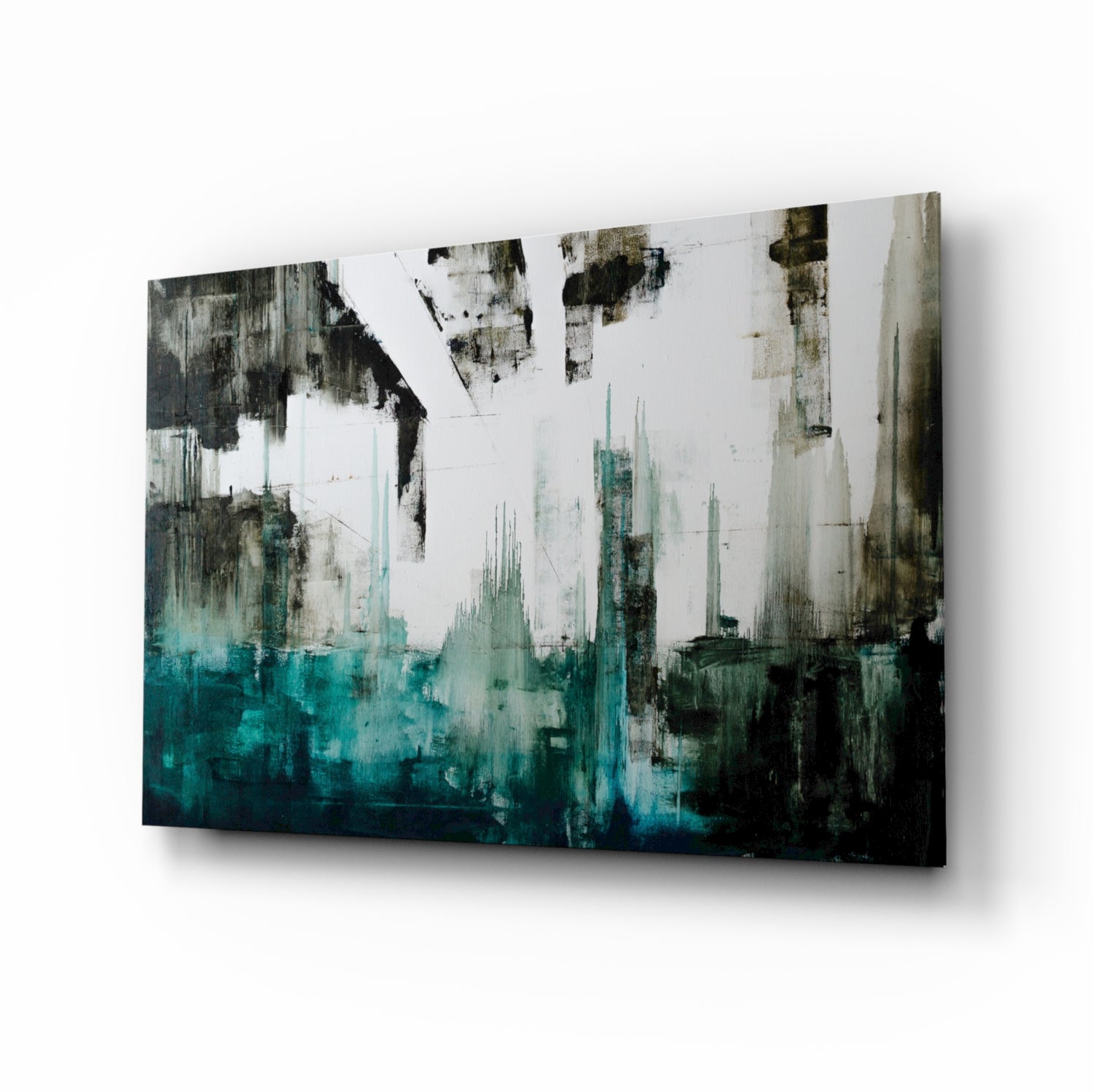 Abstract Glass Wall Art