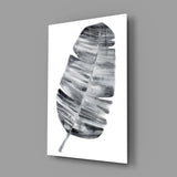 Feather Glass Wall Art