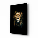 Lion Glass Wall Art