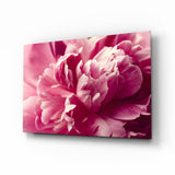 Pink Flower Glass Wall Art