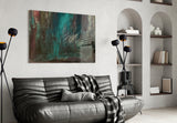 Abstract Colors Glass Wall Art