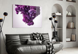 Purple Smoke Glass Wall Art