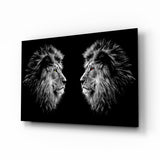 Lion Glass Wall Art