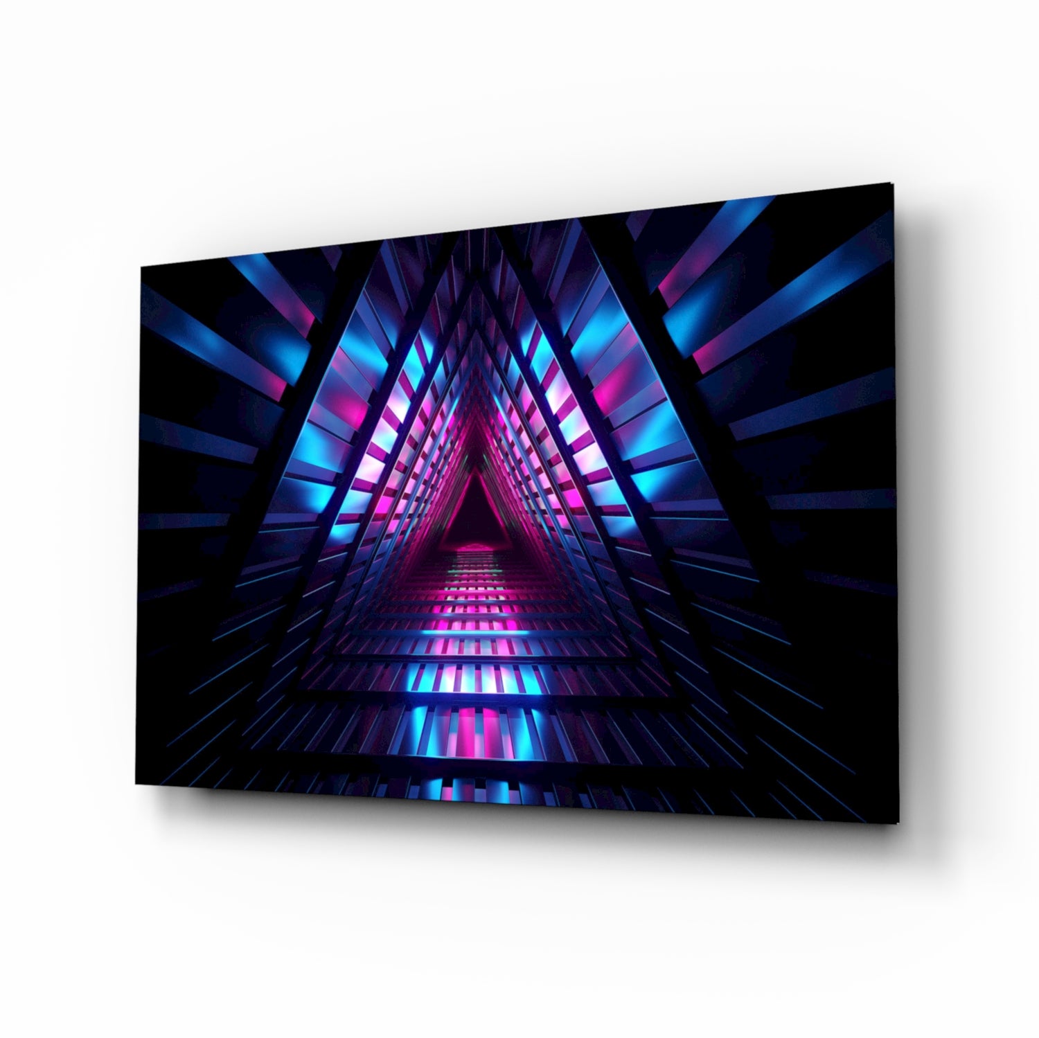 Neon Lights Glass Wall Art