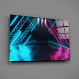 Neon Lights Glass Wall Art