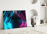 Neon Lights Glass Wall Art