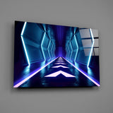 Neon Lights Glass Wall Art