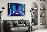 Neon Lights Glass Wall Art