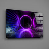 Neon Lights Glass Wall Art