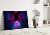 Neon Lights Glass Wall Art