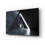 Geometric Structures Glass Wall Art