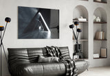 Geometric Structures Glass Wall Art