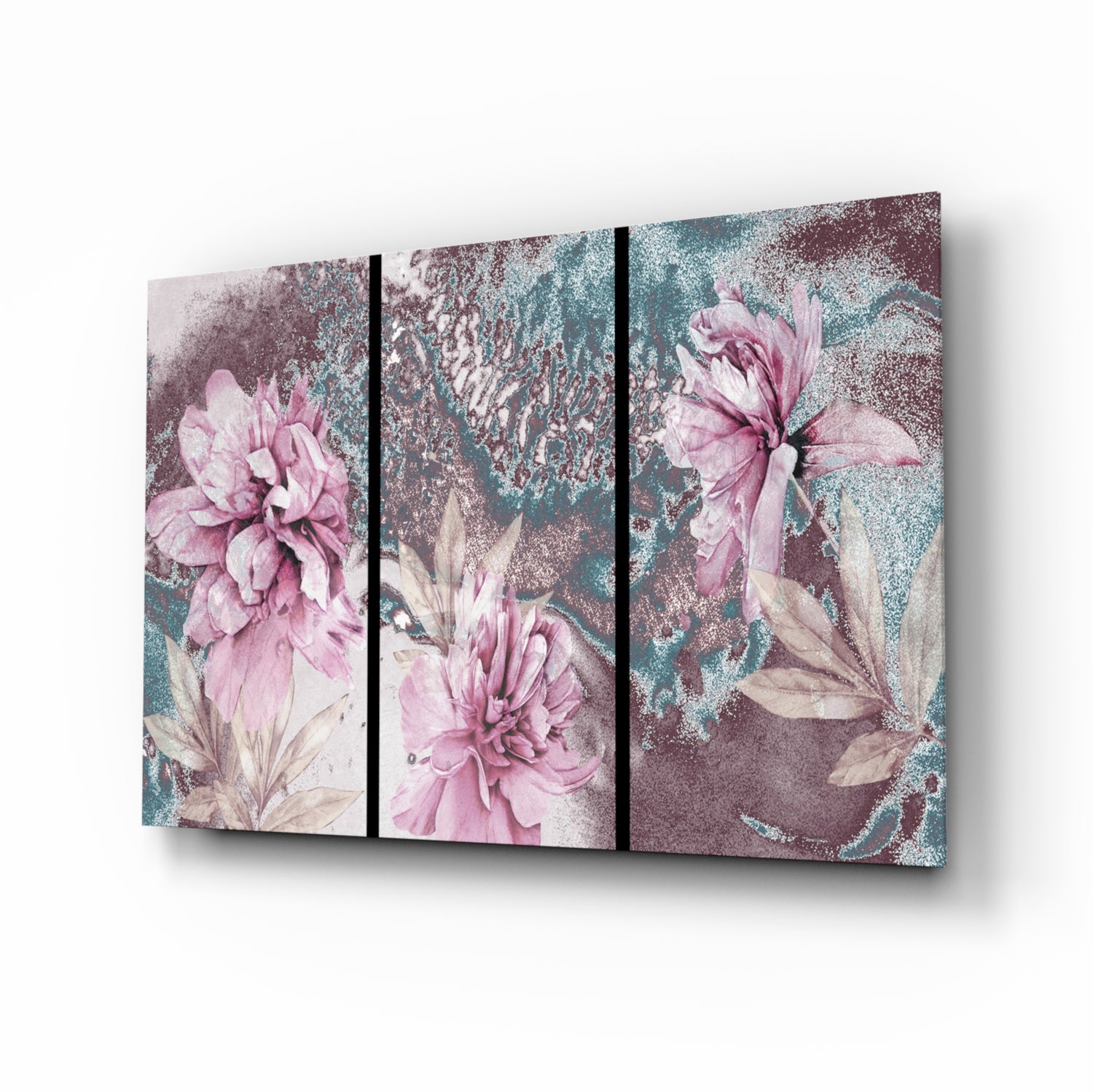 Flowers Glass Wall Art