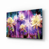 Flowers Glass Wall Art