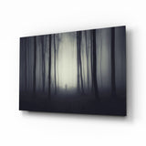 Foggy Forest Glass Wall Art