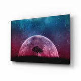 Mystical Night Glass Wall Art