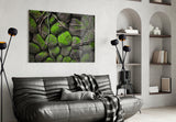 Mossy Stones Glass Wall Art