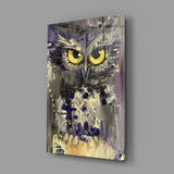 Owl Glass Wall Art